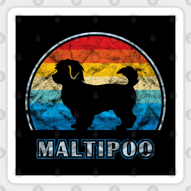 Maltipoo Vintage Design Dog Sticker by millersye